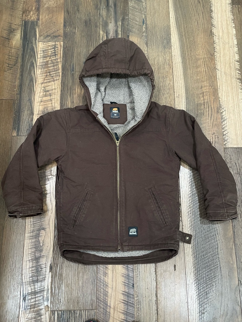Berne sheep skin lined coat boy 10-12